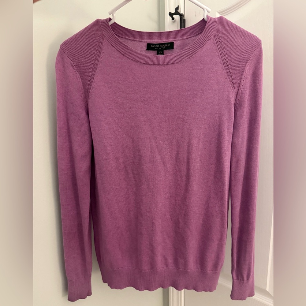 Banana Republic Cotton Silk Crewneck Sweater - Women’s XS